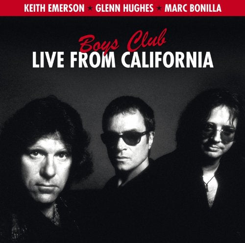 CD cover featuring three musicians with dark hair, sunglasses, and serious expressions.