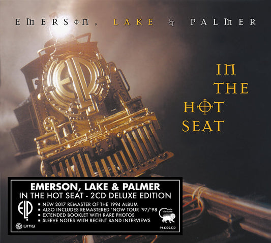 Emerson, Lake & Palmer album "In The Hot Seat" CD cover art.