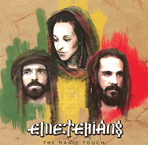 Three illustrated people with dreadlocks on a colorful background, titled "The Magic Touch."