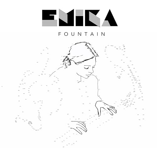 White album cover with black text and a line drawing of a woman.