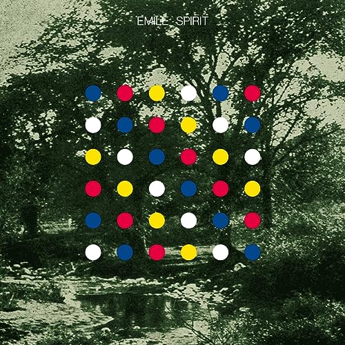 Album cover for Emile’s “Spirit” with colorful dots over a tree image.