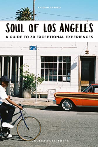 Book cover: "Soul of Los Angeles" with a street scene and classic car.