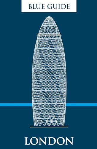 Blue Guide London book cover featuring a white Gherkin illustration.