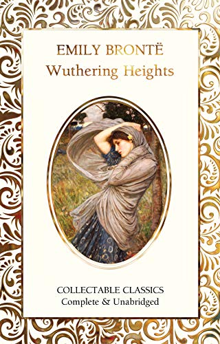 Book cover of Wuthering Heights featuring an oval painting of a woman in a shawl.
