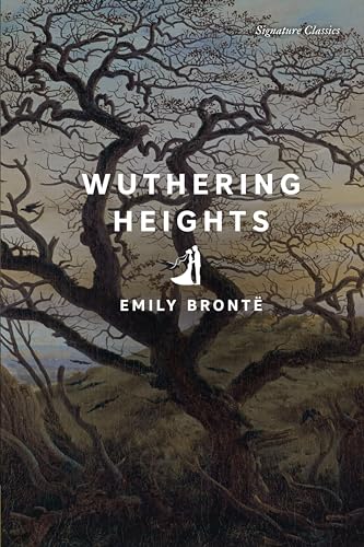 Book cover of "Wuthering Heights" with a dark, bare tree illustration.