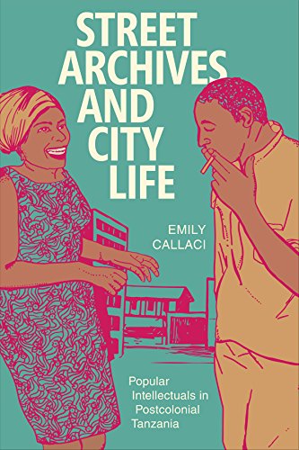 Book cover with illustrated portraits of two Tanzanian people.