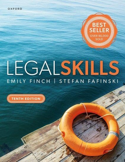 Book cover for “Legal Skills” tenth edition with life preserver image.