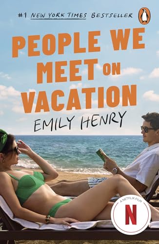 Book cover: "People We Meet On Vacation" with couple on a beach.