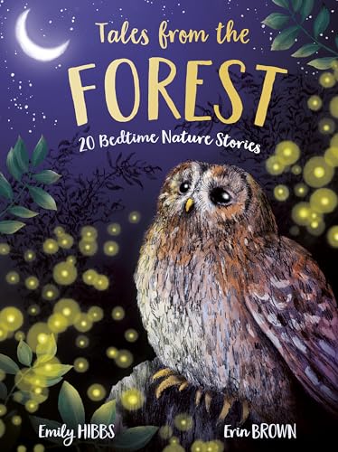Book cover: owl illustration with forest backdrop and crescent moon.