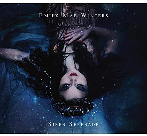 CD cover: woman with dark hair submerged in blue, starry water.
