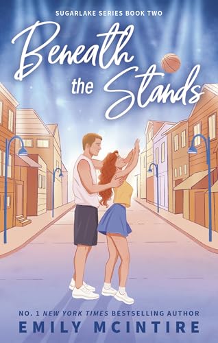Book cover: couple embracing on a street, basketball above.