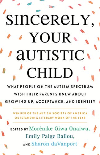 Book cover with title and subtitle text on a white background with confetti pattern.
