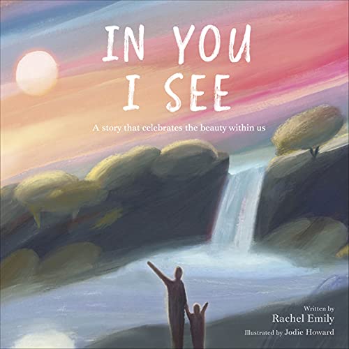 Book cover: figures silhouetted before a waterfall and rising sun.