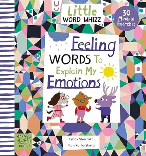 Colorful children’s book cover with illustrated animals and text about feelings.