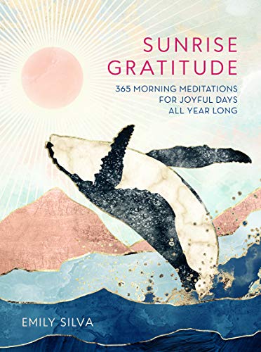 Book cover with a breaching whale, sunrise, and pink mountain peaks.