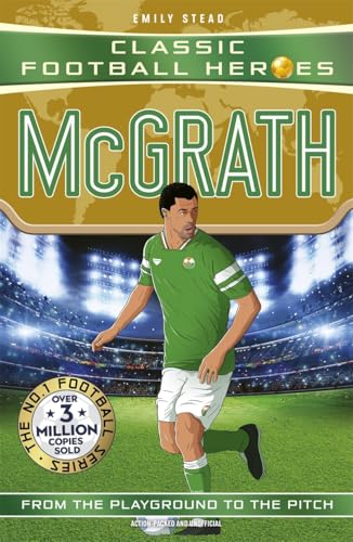 Book cover featuring footballer Paul McGrath in a green jersey, stadium background.