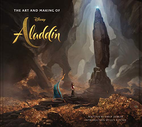 Book cover for "The Art and Making of Aladdin" featuring Cave of Wonders art.