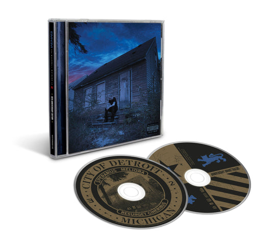 Eminem Marshall Mathers LP2 10th Anniversary CD case with two printed discs in front.