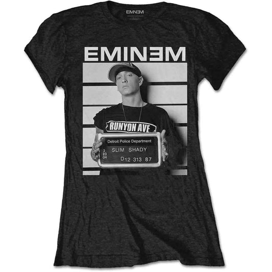 Black t-shirt featuring Eminem’s “Arrest” album cover art, size XX-Large.