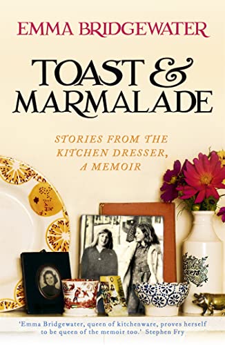 Book cover with floral imagery and a vintage black and white photo.