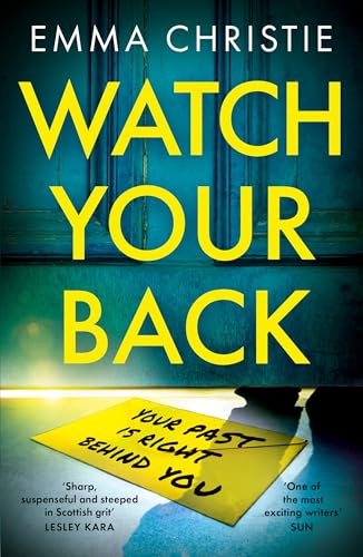 Book cover: "Watch Your Back" with yellow text and a warning note.