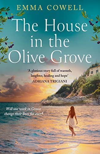 Book cover: coastal landscape with a woman walking on a beach.
