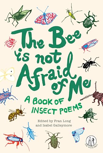 Book cover titled The Bee Is Not Afraid Of Me with colorful insect illustrations.