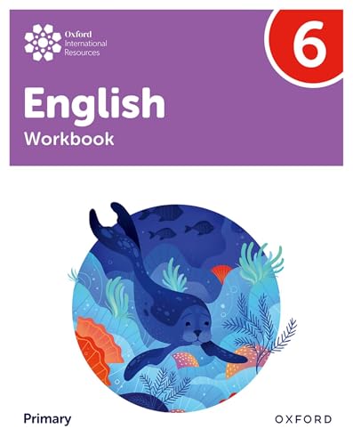 Level 6 English workbook cover with illustration of a sea lion.
