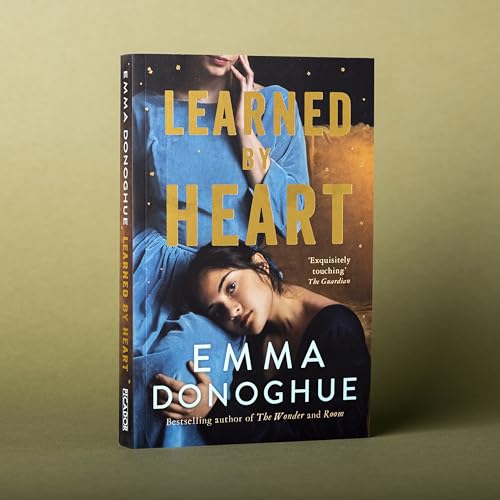 Book cover, “Learned By Heart” by Emma Donoghue, featuring two women.
