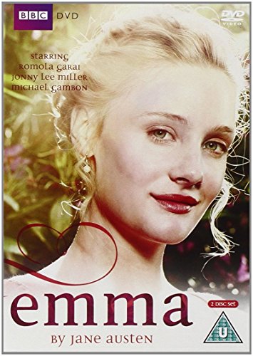DVD cover for the BBC production of Emma featuring a portrait of Romola Garai.