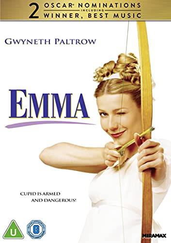DVD cover for Emma featuring Gwyneth Paltrow holding a bow and arrow.