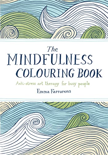 Book cover with swirling blue and green wave patterns and bold text.