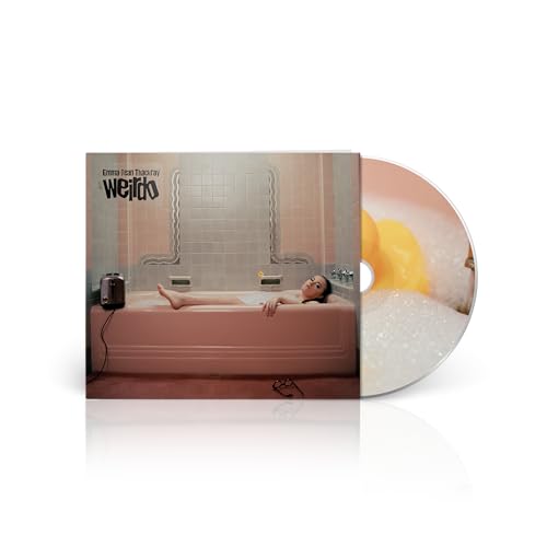 CD cover featuring a woman in a bathtub with a toaster nearby.