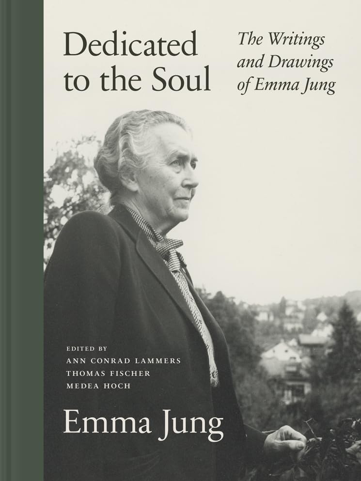 Book cover featuring a black and white portrait of Emma Jung.