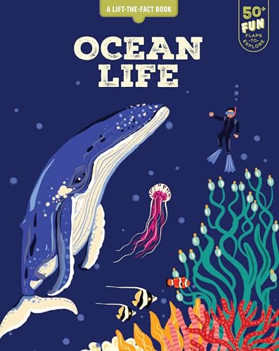 Book cover with illustrated whale, jellyfish, diver, and coral reef.