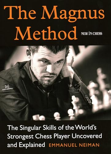 Book cover featuring chess grandmaster Magnus Carlsen in a dark suit.