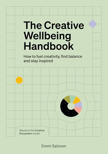Book cover with pale green grid background, title text, and a colorful circular chart.