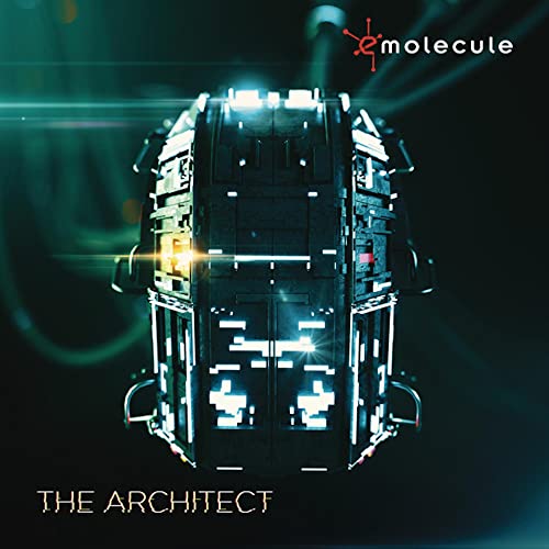 Vinyl album cover featuring a futuristic, robotic head with glowing lights.