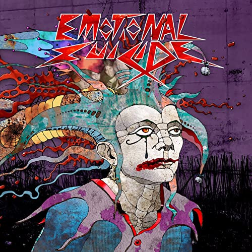 CD cover art: clown face with abstract, colorful, and chaotic design.