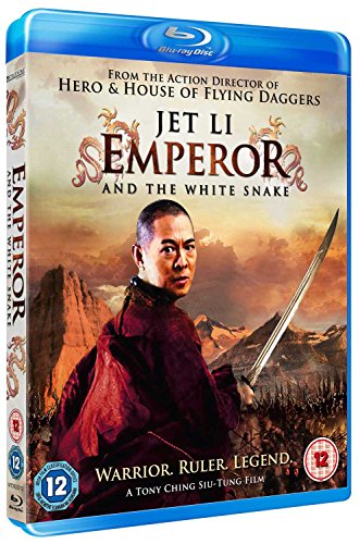 Blu-ray cover for "Emperor & The White Snake" featuring Jet Li.