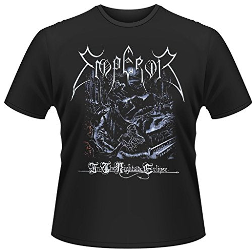 Black t-shirt featuring the Emperor In The Nightside Eclipse album cover art.