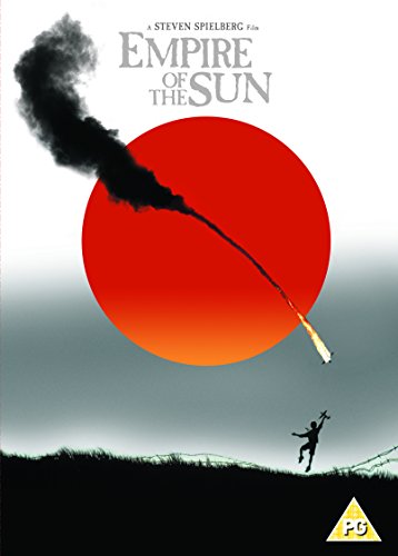 DVD cover for Empire of the Sun featuring a large red sun and silhouetted figure.