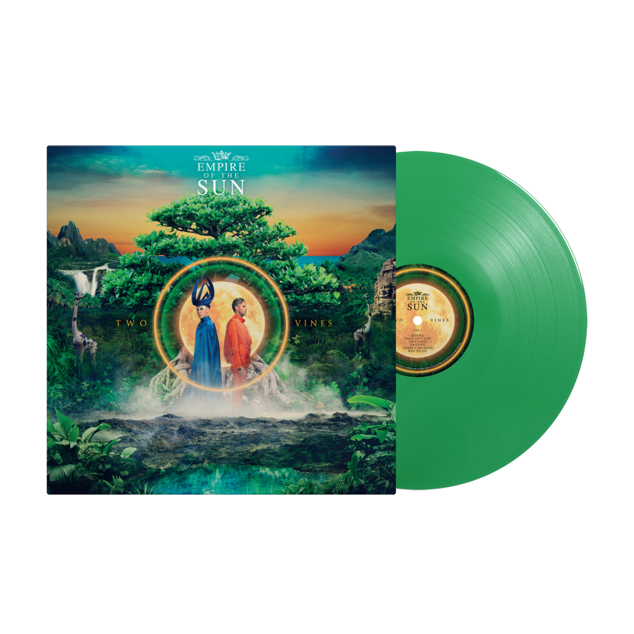 Green vinyl record for Empire of the Sun’s “Two Vines” album.