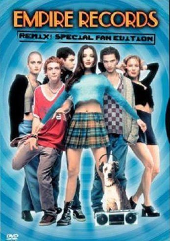 DVD cover for "Empire Records" featuring a group of young people.