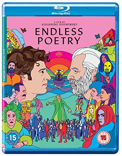 Endless Poetry" Blu-ray cover with illustrated faces and colorful figures.
