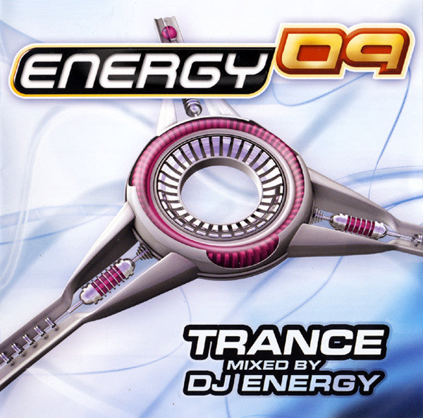 CD cover for “Energy 09” featuring a futuristic, metallic design.