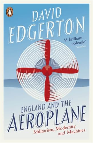 Book cover: “England and the Aeroplane” with a red propeller illustration.