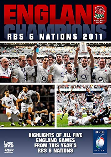 England rugby team celebrating 2011 RBS 6 Nations championship on DVD cover.