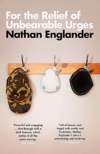 Book cover: "For the Relief of Unbearable Urges" with slippers hanging on hooks.