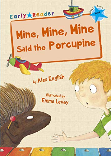 Book cover: child, porcupine, and toys with colorful text.